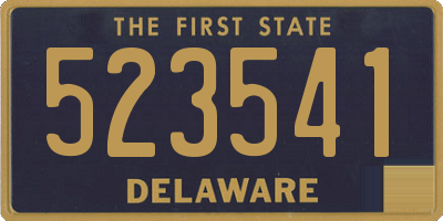 DE license plate 523541
