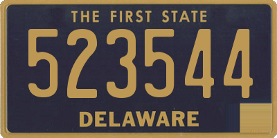 DE license plate 523544