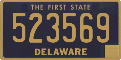 DE license plate 523569