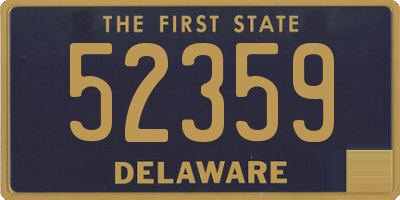 DE license plate 52359