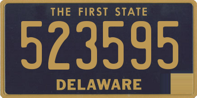 DE license plate 523595