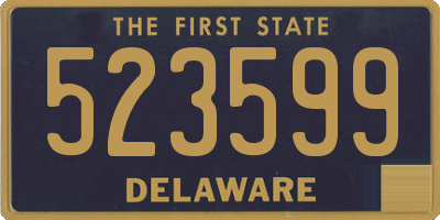 DE license plate 523599