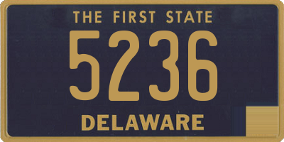 DE license plate 5236