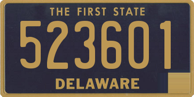 DE license plate 523601