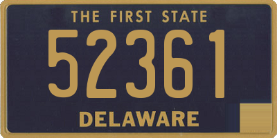 DE license plate 52361