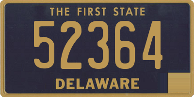 DE license plate 52364
