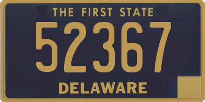 DE license plate 52367