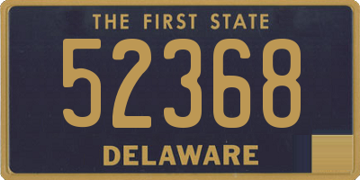 DE license plate 52368