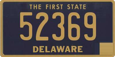 DE license plate 52369