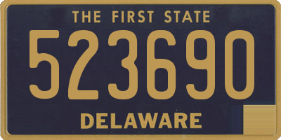 DE license plate 523690
