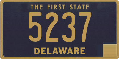 DE license plate 5237