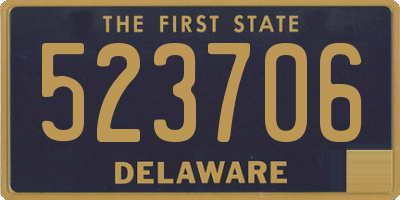 DE license plate 523706