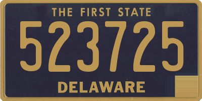 DE license plate 523725