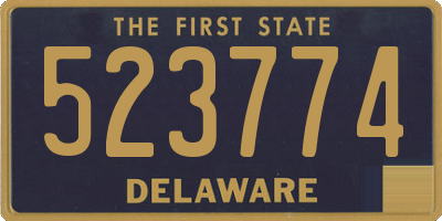 DE license plate 523774