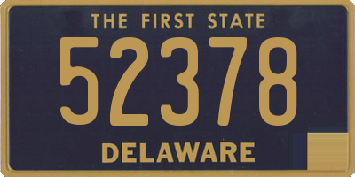 DE license plate 52378