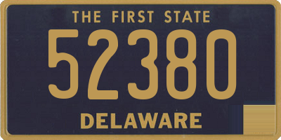 DE license plate 52380