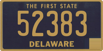 DE license plate 52383