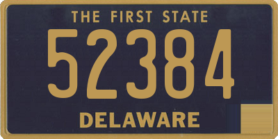 DE license plate 52384