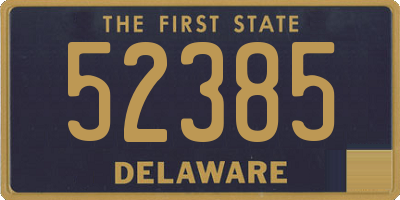 DE license plate 52385