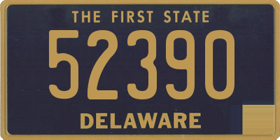 DE license plate 52390