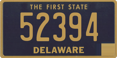 DE license plate 52394