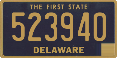 DE license plate 523940