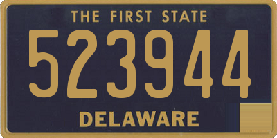 DE license plate 523944