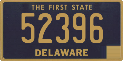 DE license plate 52396