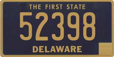 DE license plate 52398