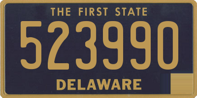 DE license plate 523990