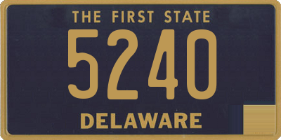 DE license plate 5240