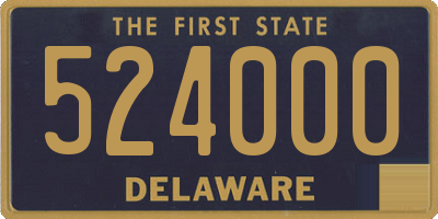 DE license plate 524000
