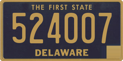 DE license plate 524007