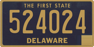 DE license plate 524024