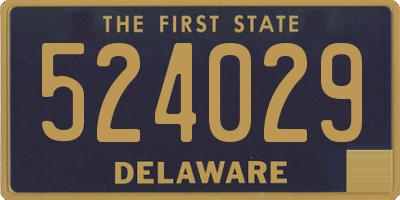 DE license plate 524029