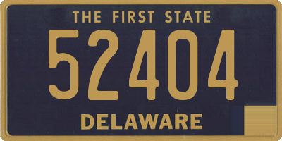 DE license plate 52404