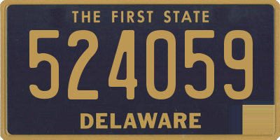 DE license plate 524059