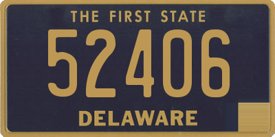 DE license plate 52406
