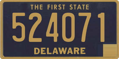 DE license plate 524071