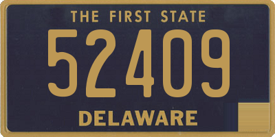 DE license plate 52409