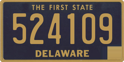 DE license plate 524109