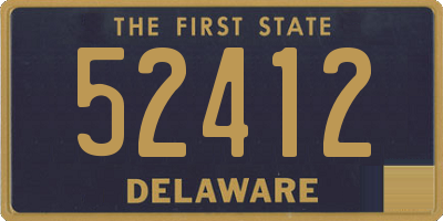 DE license plate 52412