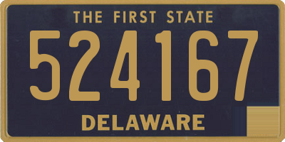 DE license plate 524167