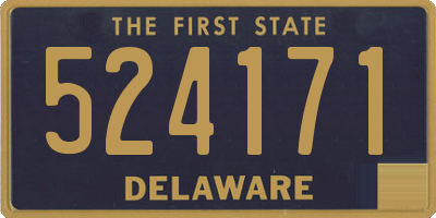 DE license plate 524171