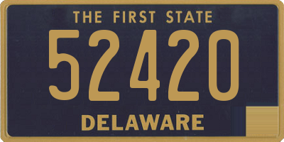 DE license plate 52420