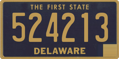 DE license plate 524213