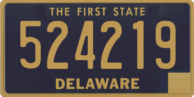 DE license plate 524219