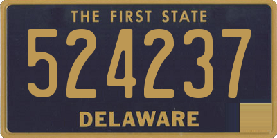 DE license plate 524237