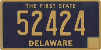 DE license plate 52424