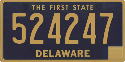 DE license plate 524247